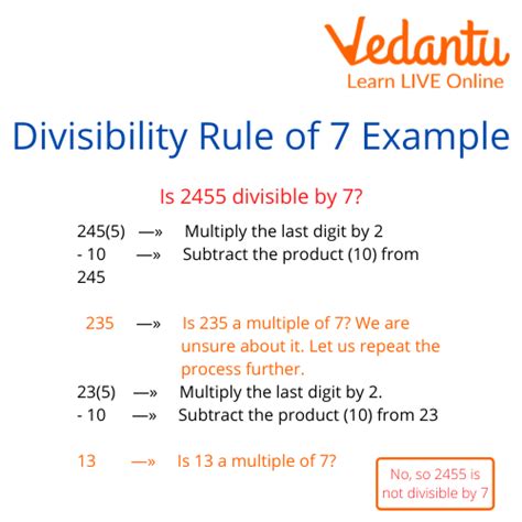 7 divisibility|Divisibility Rule of 7 (Rules and Examples) .